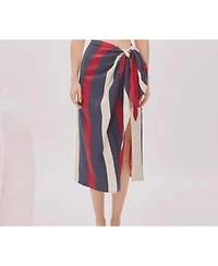 Labeca London Women's Soho Linen Wrap Skirt