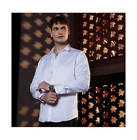 Campus Sutra Men's Chalk White Satin Lustre Shirt