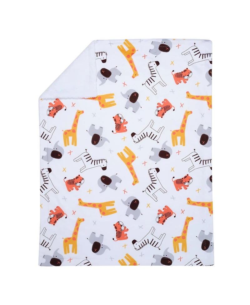 Bedtime Originals Baby Lollipop Jungle Soft Fleece Safari-Themed Blanket