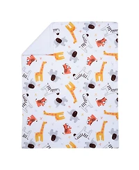 Bedtime Originals Baby Lollipop Jungle Soft Fleece Safari-Themed Blanket