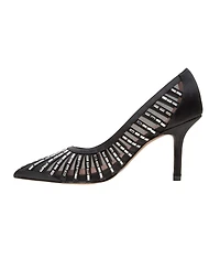Linea Paolo Paola | Mesh Beaded Satin Stiletto Pump