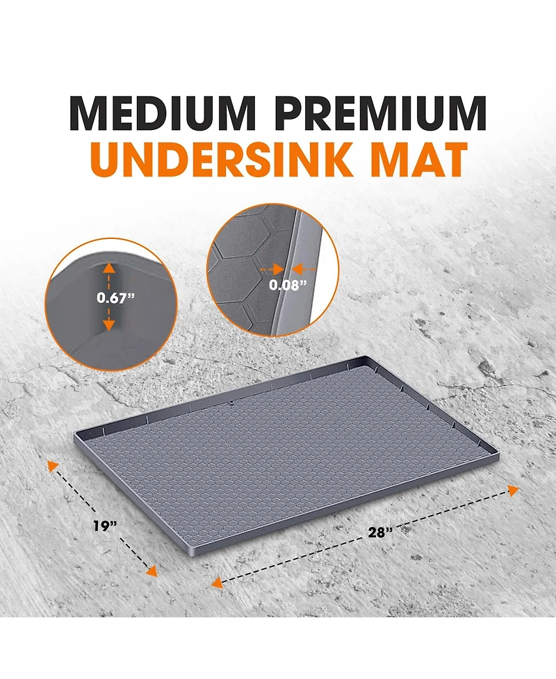 Cheer Collection Sillicone Under Sink Mat 19" x 28"