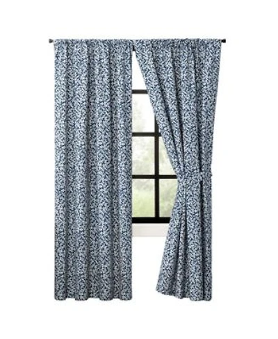 Ellis Curtain Sea Tumble Window Treatment 3 X22 Rod Pocket 100 Cotton Curtain Panels Pairs 100 X22 X 63 X22 Navy