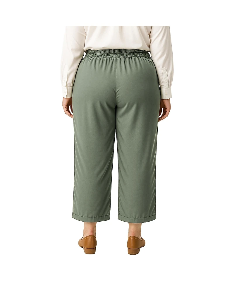 Standards & Practices Plus High Waist Wide Leg Pull-On Pants