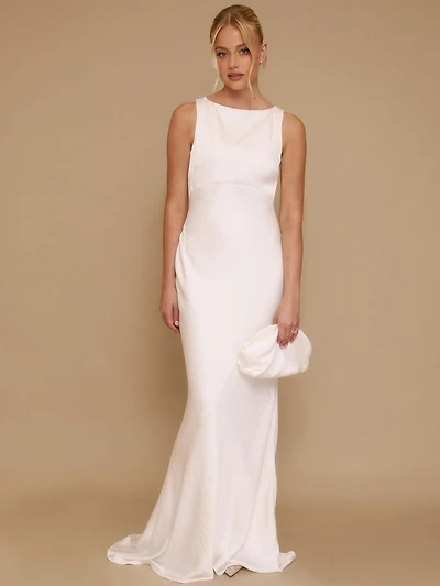 Six Stories Women's Clarise Organza Open Back Maxi Dress