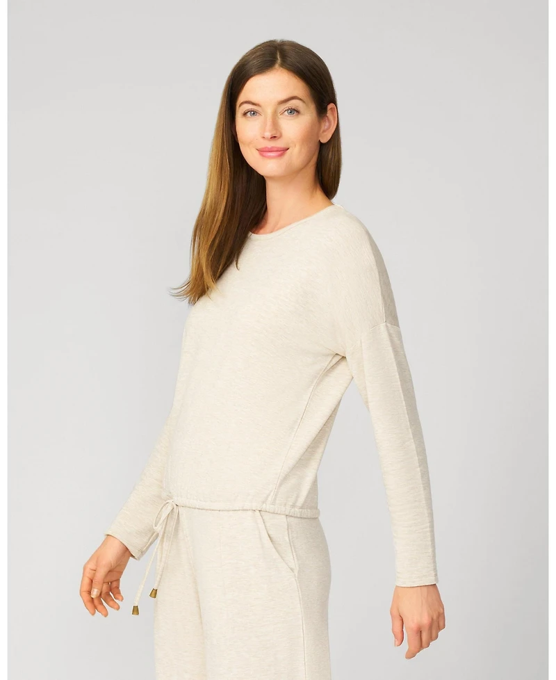 Cable & Gauge Women's Crewneck Ultra Soft Terry Sweatshirt