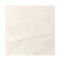 Ellis Classic Tailored Design in a Perma Press Fabric 3" Rod Pocket Tailored Pair with Ties 80"x84" Natural