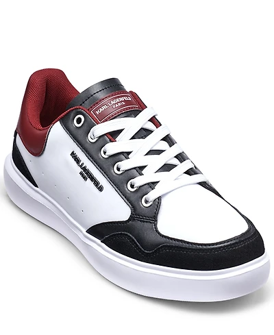 Karl Lagerfeld Paris Men's Multi-Color Side Logo Bit Sneakers