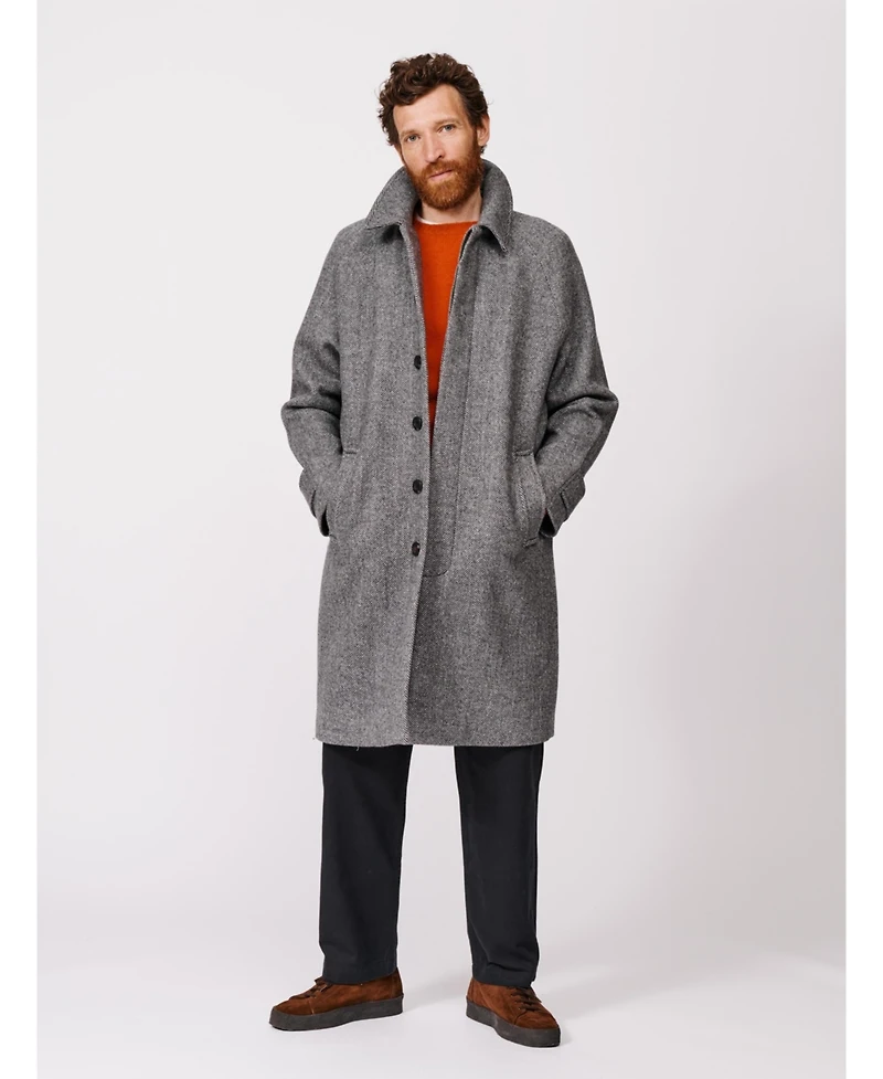 Aubin Men's Dawes Wool Blend Overcoat
