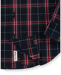 Hope & Henry Boys Organic Long Sleeve Stretch Poplin Shirt
