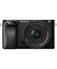 Sony Alpha A6100 Mirrorless Digital Camera, with 16-50mm Lens (Black) Basic Bundle with Filter Kit, Battery, Charger, Bag, 32GB Sd Card
