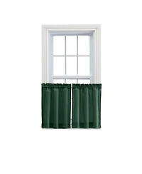 Ellis Stacey 1.5 X22 Rod Pocket High Quality Fabric Solid Color Window Tailored Tier Pair 56 X22x36 X22 Harvest