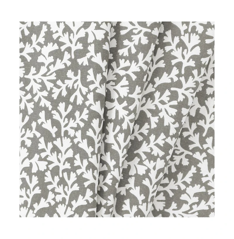 Ellis Curtain Sea Tumble 3" Rod Pocket 100% Cotton Machine Wash and Dry Tailored Valance 50" x 16" Grey