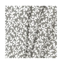 Ellis Curtain Sea Tumble 3" Rod Pocket 100% Cotton Machine Wash and Dry Tailored Valance 50" x 16" Grey