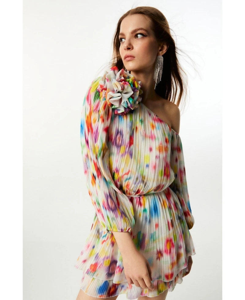Women's Printed Flowy Dress