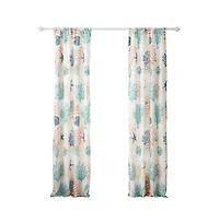 Montego Window Panel Blackout Curtain Pair 42" x 84" Aqua by Greenland Home Fashions