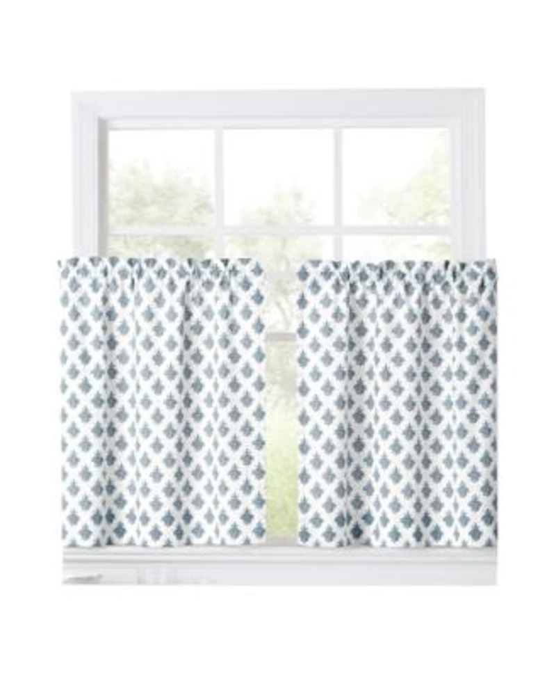 Ellis Curtain Manchester Window Treatment 1.5 X22 Rod Pocket 100 Cotton Curtain Tiers 50 X22 X 24 X22
