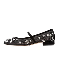 Maison | Beaded Mesh Low Heel Mj Pump