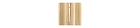 Ellis Stacey Solid Color Window 1.5" Rod Pocket High Quality Fabric Tailored Tier Pair 56"x45" Almond