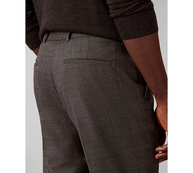 Calvin Klein Men's Slim-Fit Check Trouser Pants