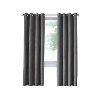 Thermaplus Navar Blackout Window Treatment Grommet Curtain Panel for Bedroom Livingroom 54" x Dark Grey
