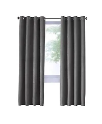 Thermaplus Navar Blackout Window Treatment Grommet Curtain Panel For Bedroom Livingroom 54 X22 X Dark Grey