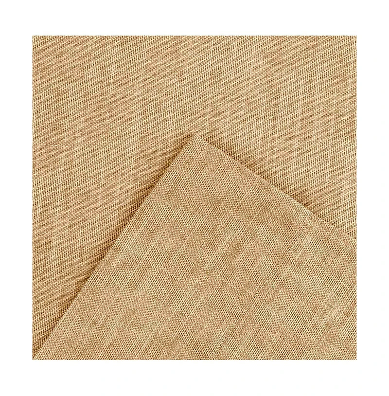 Ellis Curtain Lisa Solid Color Poly Cotton Duck Fabric Tailored Swag 56" x 36" Butter