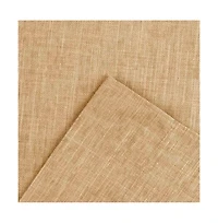 Ellis Curtain Lisa Solid Color Poly Cotton Duck Fabric Tailored Swag 56" x 36" Butter