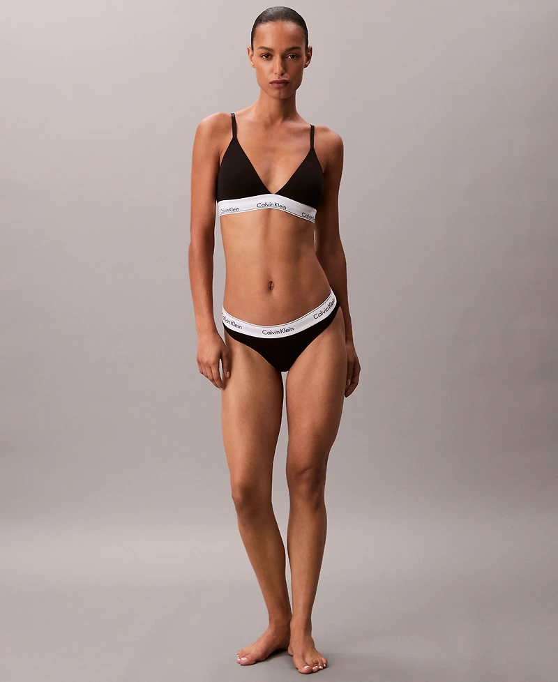 Calvin Klein Women's Icon Cotton-Modal Lightly Lined Triangle Bralette QF8498