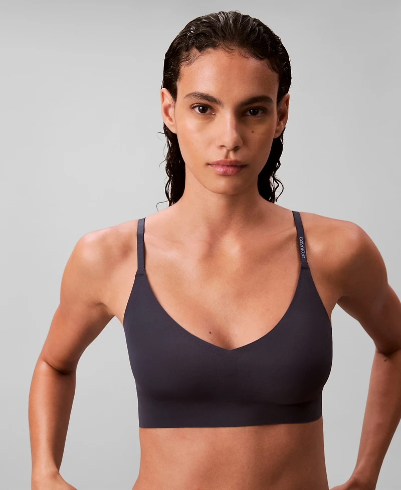 Calvin Klein Women's Invisibles Comfort Lightly Lined Triangle Bralette QF5753