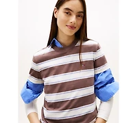 Tommy Jeans Women's Flag Jersey Crewneck T-Shirt