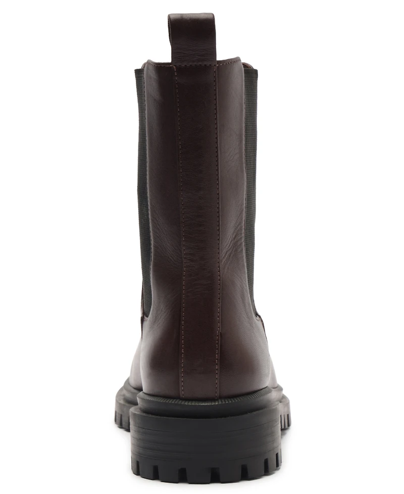 Arezzo Women's Brandy Mid Block Heel Round Toe Booties