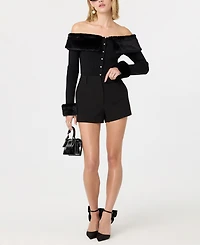 Astr the Label Women's Tabathia Off-The-Shoulder Sweater