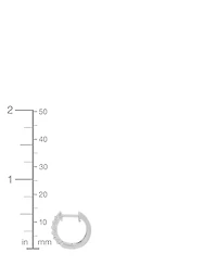 Macy's Diamond Hoop Earrings (1/4 ct. t.w.) in Sterling Silver