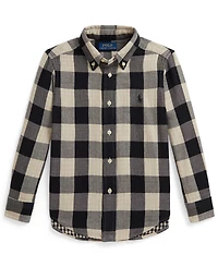 Polo Ralph Lauren 2-7 Buffalo Check Double-Faced Cotton Shirt
