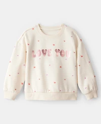 Carter's Girls Toddler 2T-5T DayDream Heart Long-Sleeve Sweatshirt