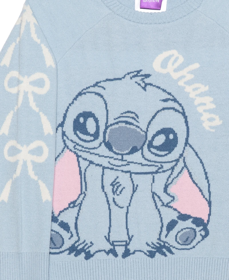 Disney Girls 2T-6X 2-Piece Stitch Long-Sleeve Top and Skirt Set