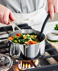 GreenPan Valencia Pro Stainless Steel Uncoated 1.6-Quart Saucepan with Lid