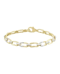 Macy's Diamond Bracelet (3/4 ct. t.w.) in 14K Yellow Gold with White Rhodium