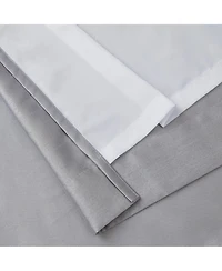 Hlc.me Jefferson Faux Silk Semi Sheer Light Filtering Microfiber Lined Grommet Lightweight Window Curtain Panels