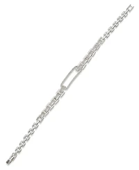 Anne Klein Cubic Zirconia Linked Chain Stone Fold-Over Bracelet