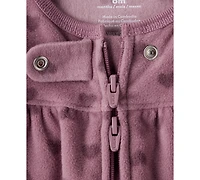 Carter's Baby Girls Heart Print Long-Sleeve Sleep and Play Pajama