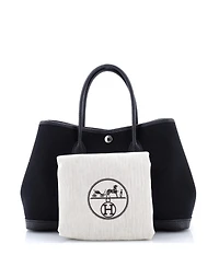 Pre-Owned Hermes 30 Garden Party Tote Toile and Leather
