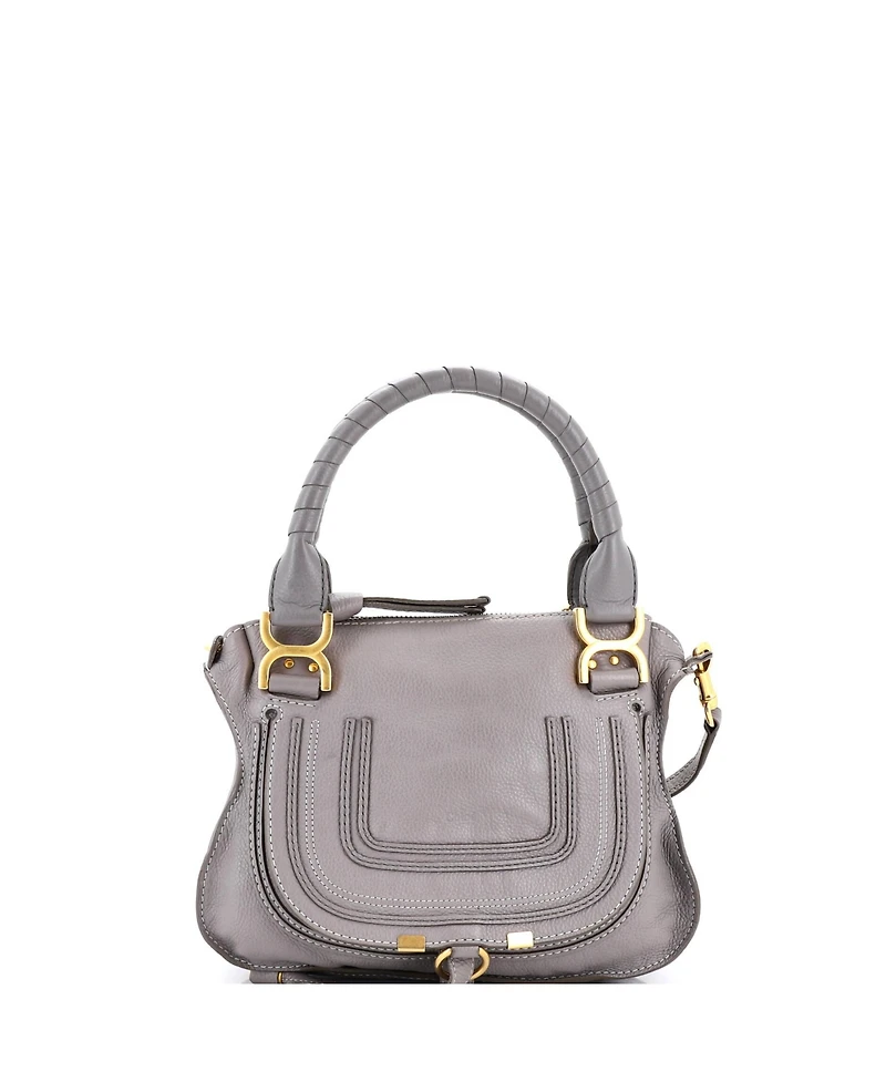 Pre-Owned Chloe Marcie Satchel Leather