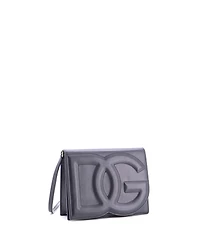 Pre-Owned Dolce & Gabbana Small Dg Logo Flap Shoulder Bag Leather