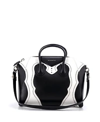 Pre-Owned Givenchy Medium Bicolor Brogues Antigona Bag Leather