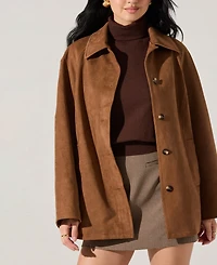 Astr the Label Women's Presleigh Collared Long-Sleeve Jacket
