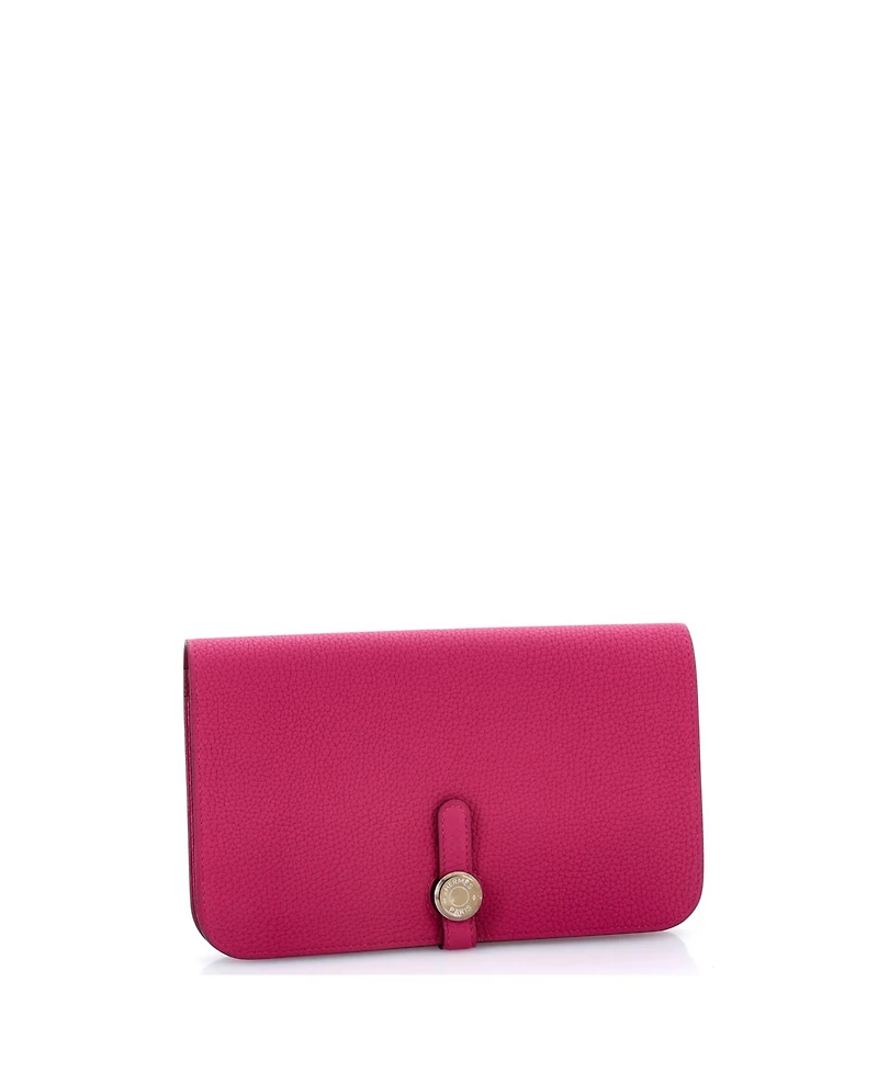 Pre-Owned Hermes Dogon Duo Combined Wallet Leather