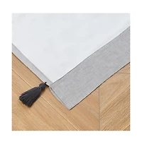 Greenland Home Fashion Monterrey 3" Rod Pocket Light Filtering Curtain Panel Pair Each Panel 42" x 84" Gray