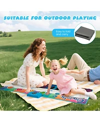 Sugift Floor Piano Dance Mat for Kids Musical Playmat with 8 Instrument Sounds